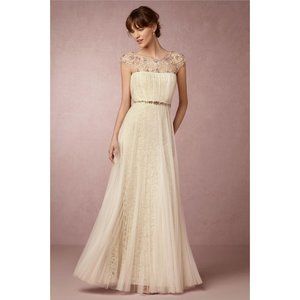 Anthropologie BHLDN x Marchesa Tiernan Wedding Gown MSRP $2200 Sz 2 NWT